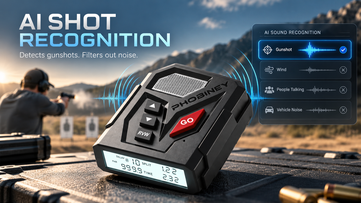 PHOBINEY S-Timer for AI-powered shot detection